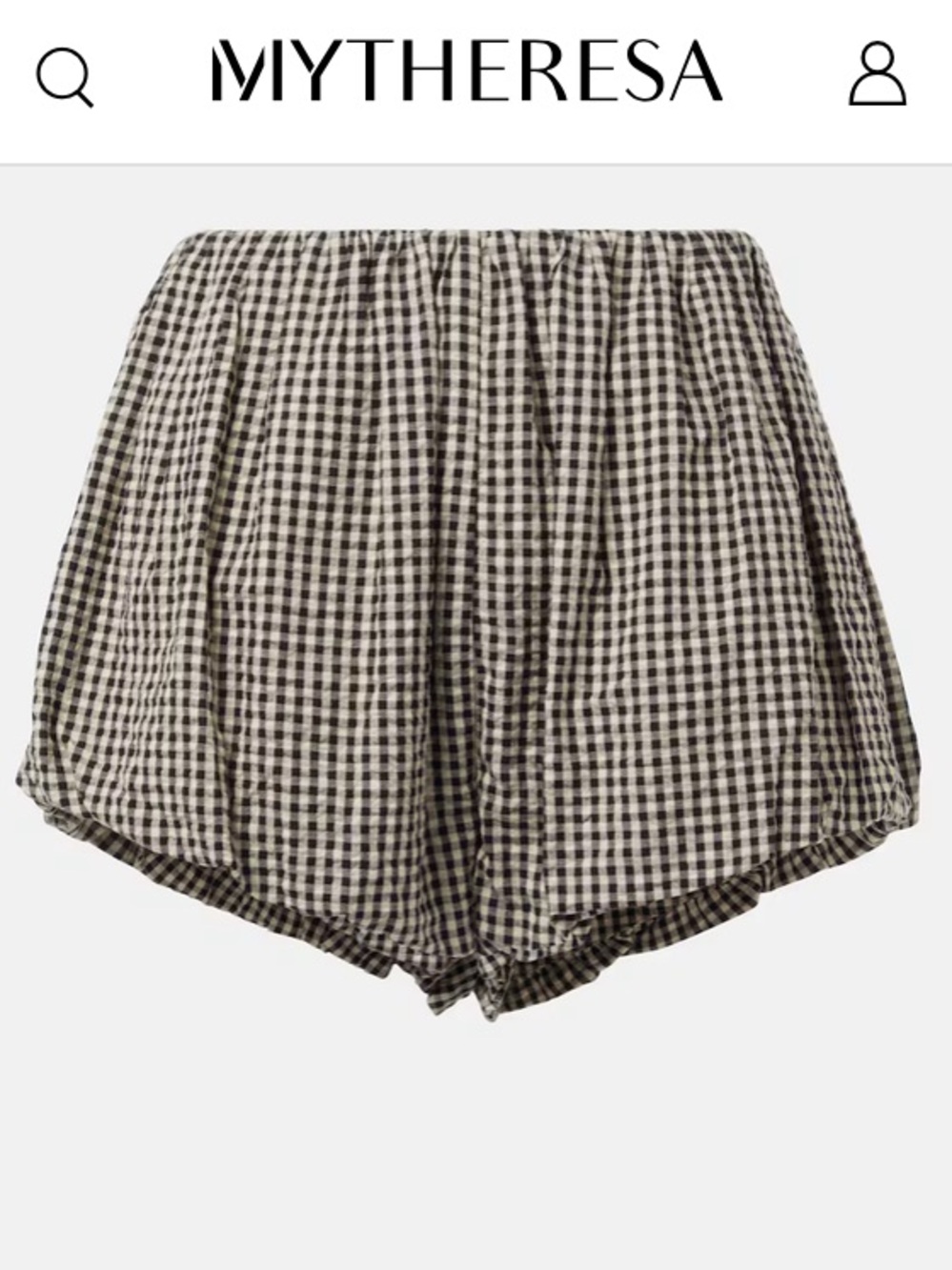 Posse (XS) Blue and White Gingham  Shorts - Picture 3 of 7